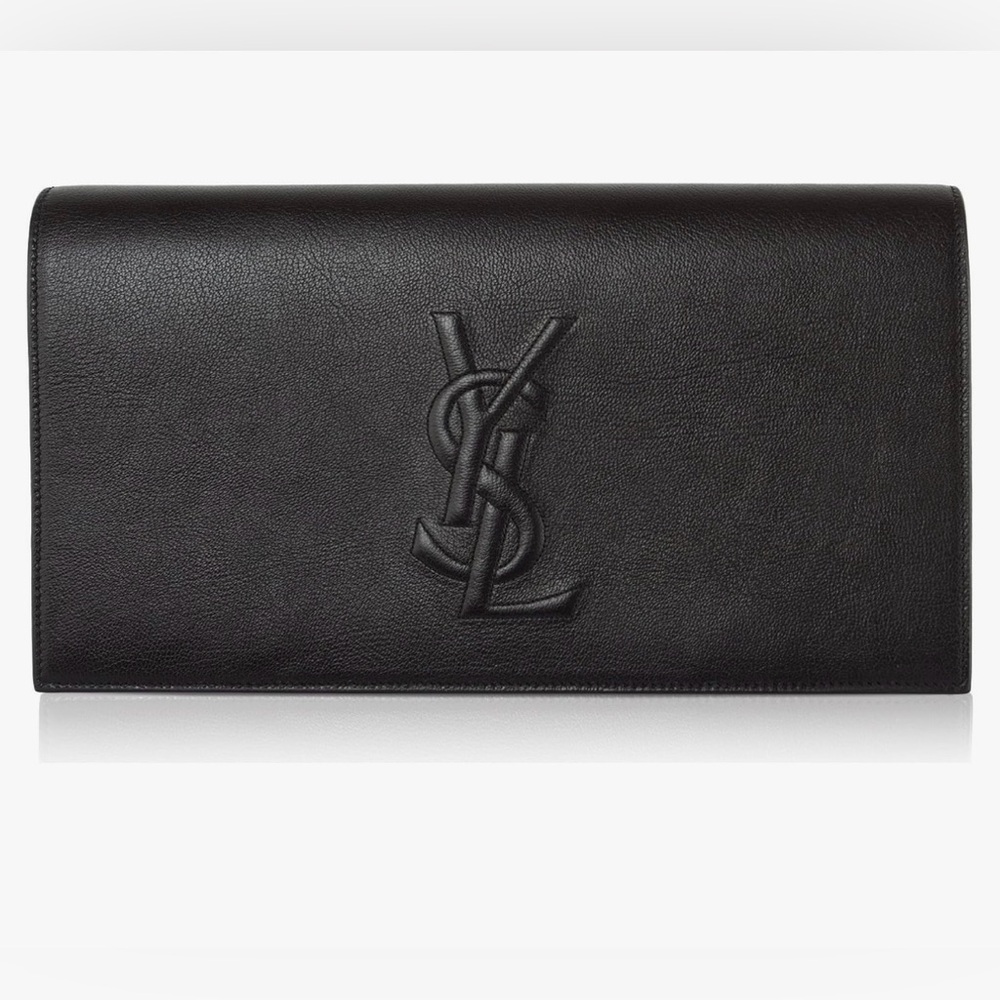 Yves saint Laurent black belle de jour clutch